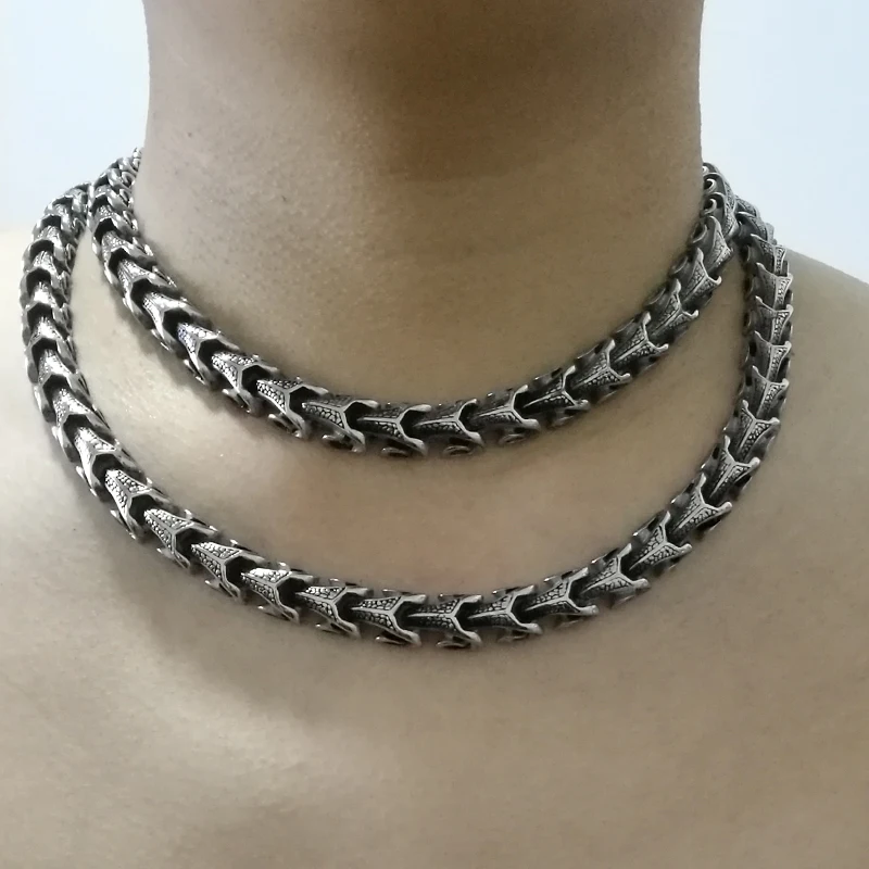 Goede 16 40 variëren lengte dragon link mannen jongen sieraden punk 316L rvs 2 soort slijtage methode ketting kettingen of armband 1pc