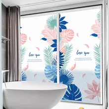 Оконное стекло стикер прозрачный непрозрачный ванная комната Творческий матовый blackout Спальня Туалет Раздвижные Двери