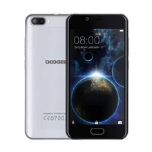 Оригинал DOOGEE Стрелять 2 мобильного телефона 1 ГБ + 8 ГБ/2 ГБ + 16 ГБ 5.0MP Двойной Задний камеры 5.0 «HD Android 7.0 MTK6580A Quad Core смартфон