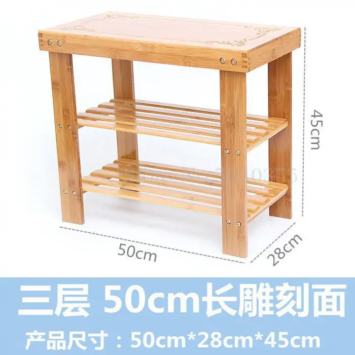 Creative multi-layer shoe rack economical dust-proof assembly simple household storage storage shelf bamboo shoe cabinet - Цвет: VIP 2