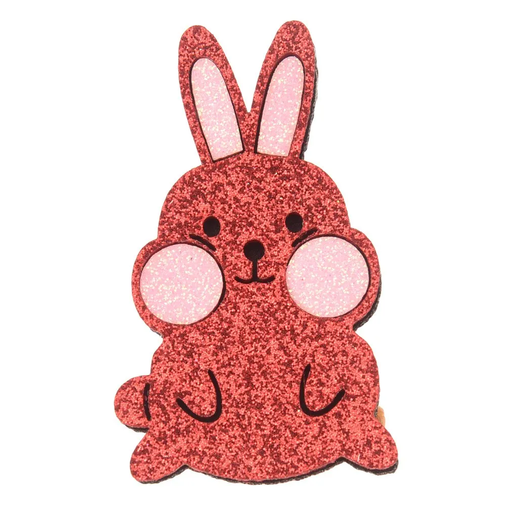 180PCS 1.5inch Cute Hair Accessories DIY Hair Accessory Bunny Easter Day Headwear Accessories No Hairclip Hair bows - Цвет: Red