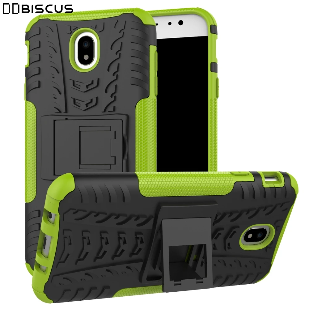 

For Samsung Galaxy J7 2017 Pro J730F SM-J730F SM-J730F/DS SM-J730FM Case Hard Plastic Hybrid Soft Silicone Armor Stand Cover