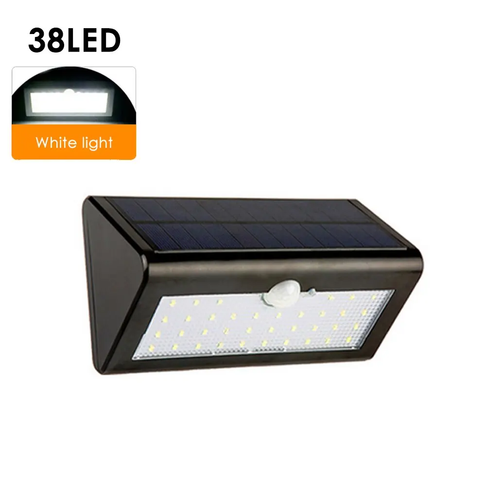 

Solar Lights Outdoor,38 LED Solar Wall Lights,Easy Install Wireless Waterproof Infrared Sensor Solar Security Lights for Garden