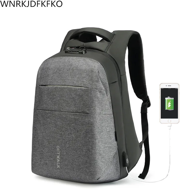 

New Men's Multi-Function Anti-Theft Backpack 15.6 Laptop Backpack USB Charging Business Backpack Men's Student Laptop Bag