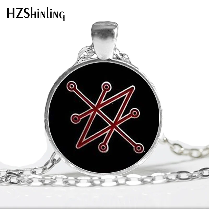 Модная новинка, подвеска Azazel сигил Azazel подвеска сигил s glass, ожерелье с кабошоном, художественная подвеска для мужчин HZ1
