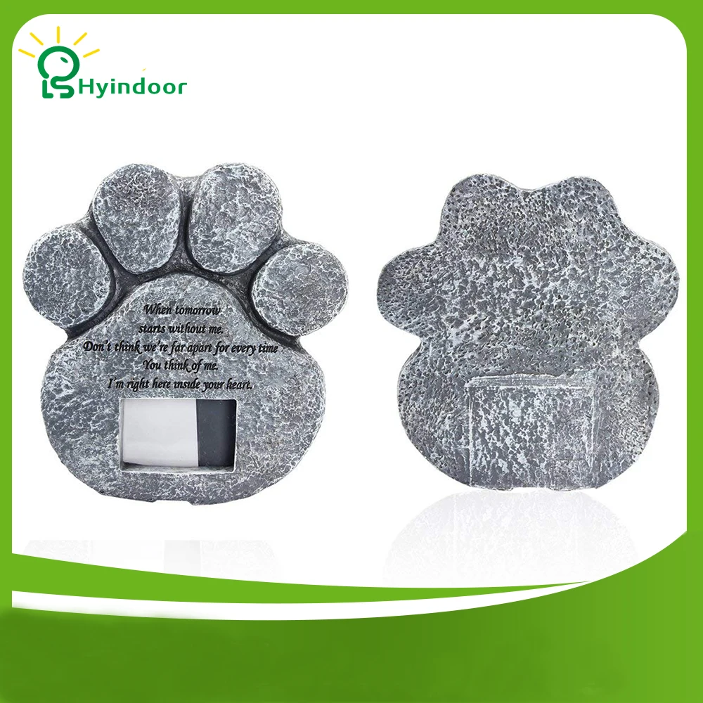 Najtaniej Pamiątkowy nagrobek dla zwierząt domowych Keepsake nagrobek grobowiec pies łapa kota drukuj zwierzęcy ślad pogrzebowy w kształcie może umieścić zdjęcia