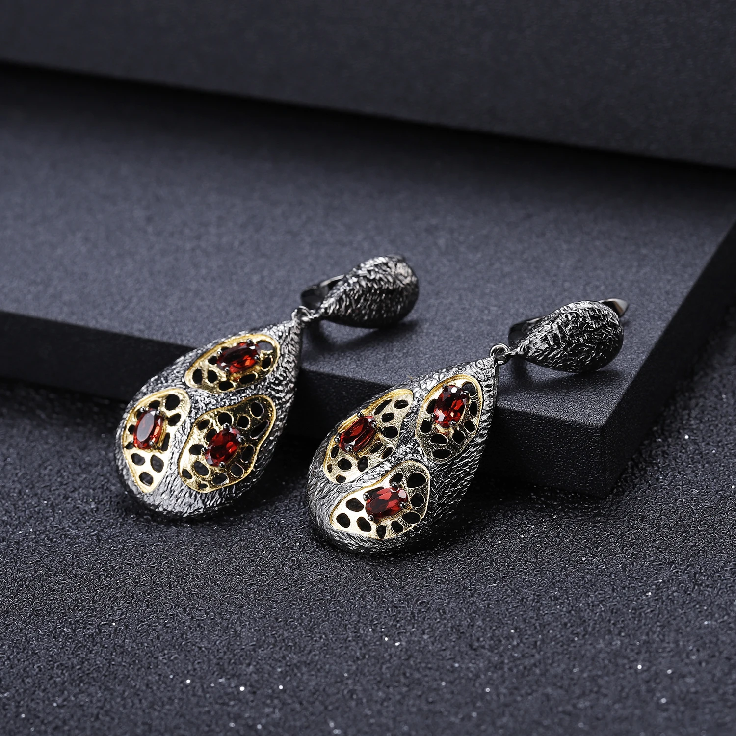 GEM'S BALLET 1.26Ct натуральный родолит Гранат 925 серебро оригинальный ручной работы