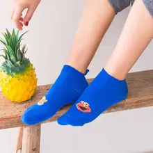 Японский Стиль Для женщин для девочек милые аниме из мультфильмов цифры короткие носки-башмачки 3D ухо Красочные плед Винтаж закрытым хлопковые чулки