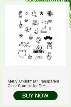 Прозрачный Штамп для DIY Скрапбукинг/изготовление карт/детское рождественское забавное украшение