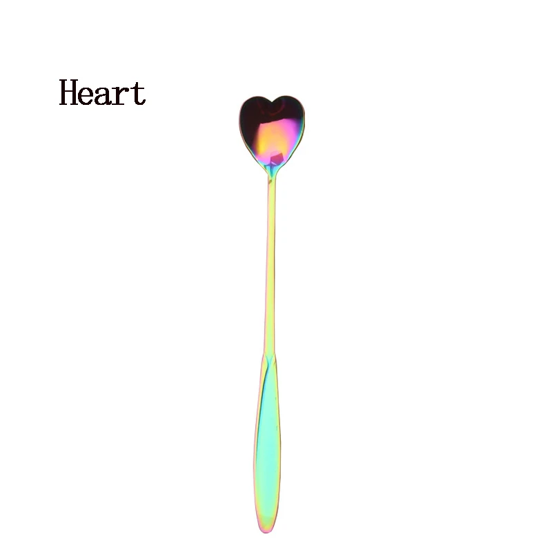4 1 Pcs Tableware Rainbow Flower Coffee Spoon,Stirring Sugar Spoon,Coffee Scoops Stir Bar Spoon,Tea Spoon Kitchen Tableware Tools - Цвет: 4