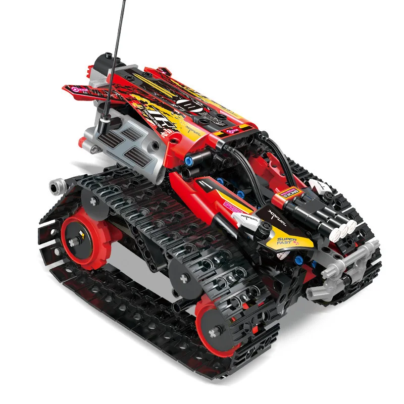 

Yuxing 13032 13036 Technological Series Tracked Special Effects High Speed Vehicle App Programming Assembly Building Block Toys