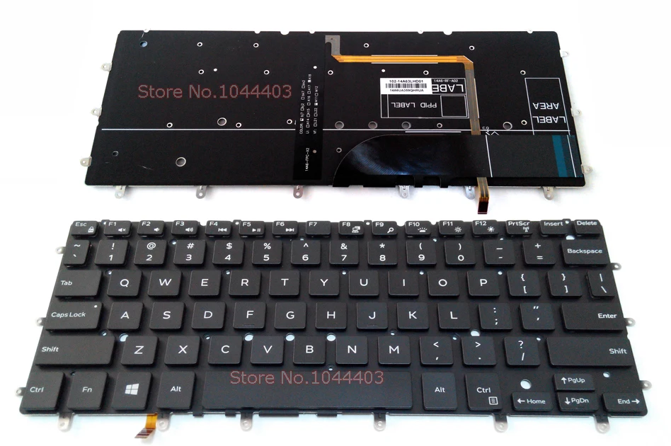 

New Backlit Keyboard for dell Inspiron 15 7548 7558 7568 Series laptop 0DKDXH 9ZNBNLDA01146P NSK-LS0BW MP-14A63U4J442 NO Frame