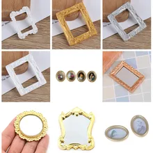 Масштаб 1/12 фоторамка имитация мебель модель игрушки для детей Кукольный дом украшения Мульти Стили кукольный домик Миниатюрный