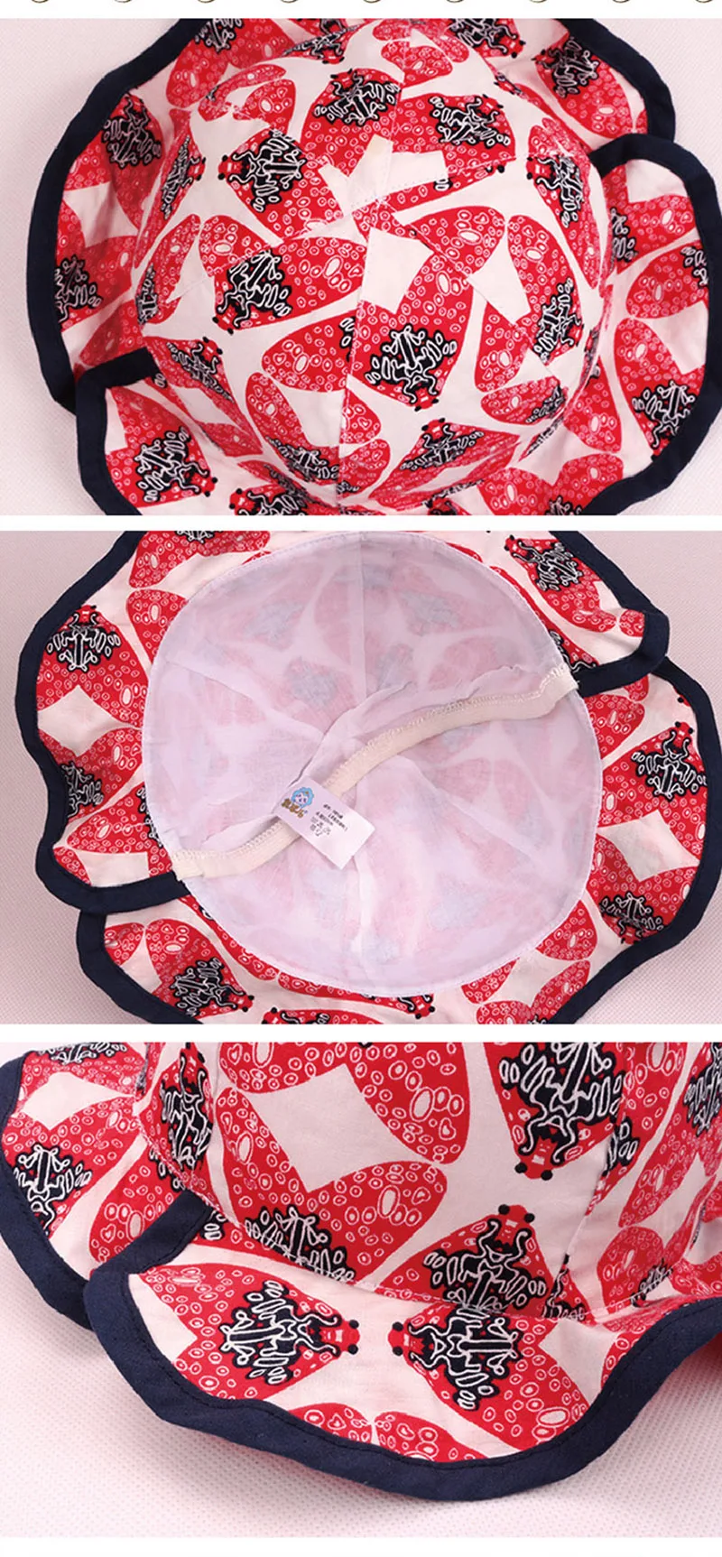 Cute Kids Hat Cotton Boys Girls Caps Spring Autumn Print Infant Bucket Soft Butterfly Baby Sun Cap 2017 Children Fisherman Hat (6)