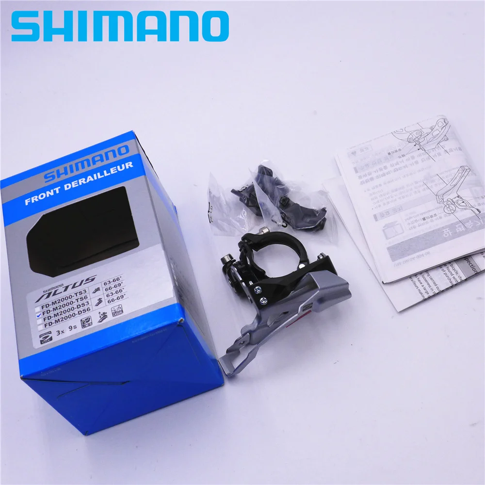 Передний переключатель передач Shimano FD M2000 MTB для 27 скоростей нижнего/верхнего