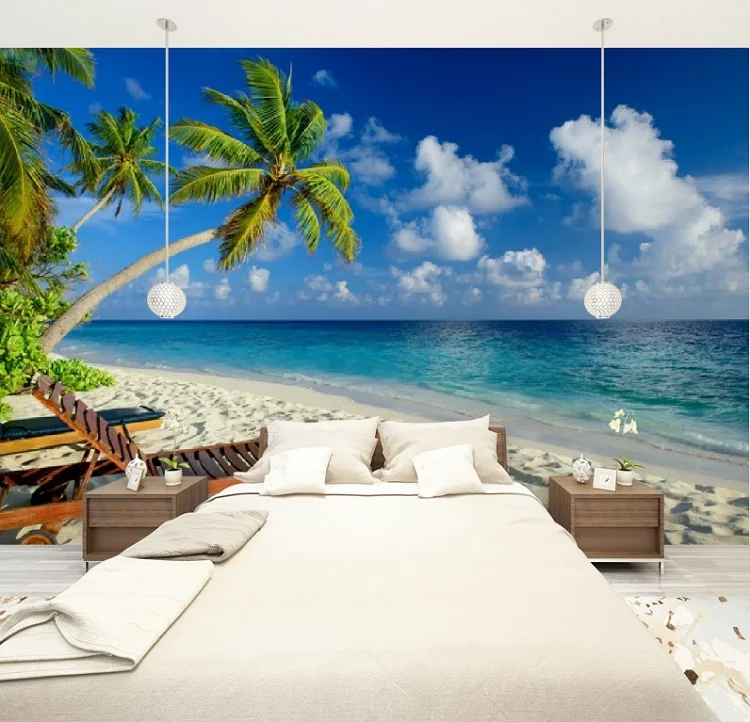 Details about   Photo wallpaper Wall mural Removable Self-adhesive Tropical beach 