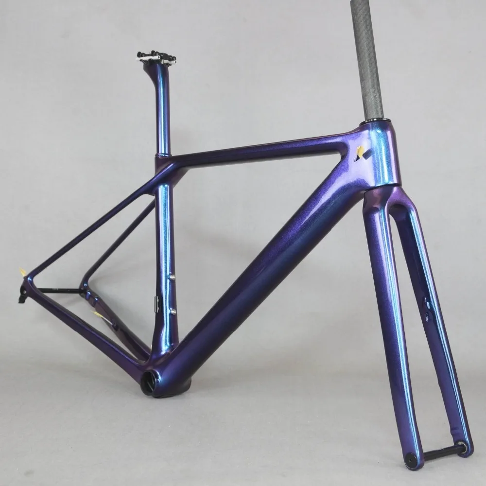 Хамелеон плоское крепление диск карбоновая дорожная рама велосипед FM009 ось через EPS технология диск дорожный велосипед рама на заказ краска