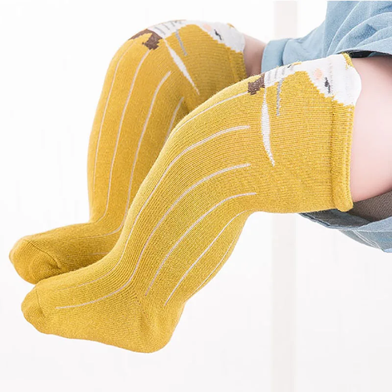 

Cotton Animal Pattern Knee High Socks Baby Socks Cute Baby Girls Leg Warmers Spring Fall Children Sock 6M-3Years