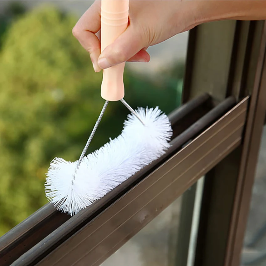 1PC Window Cleaning Dust Wiper Multi function Long Handle Gauze Window