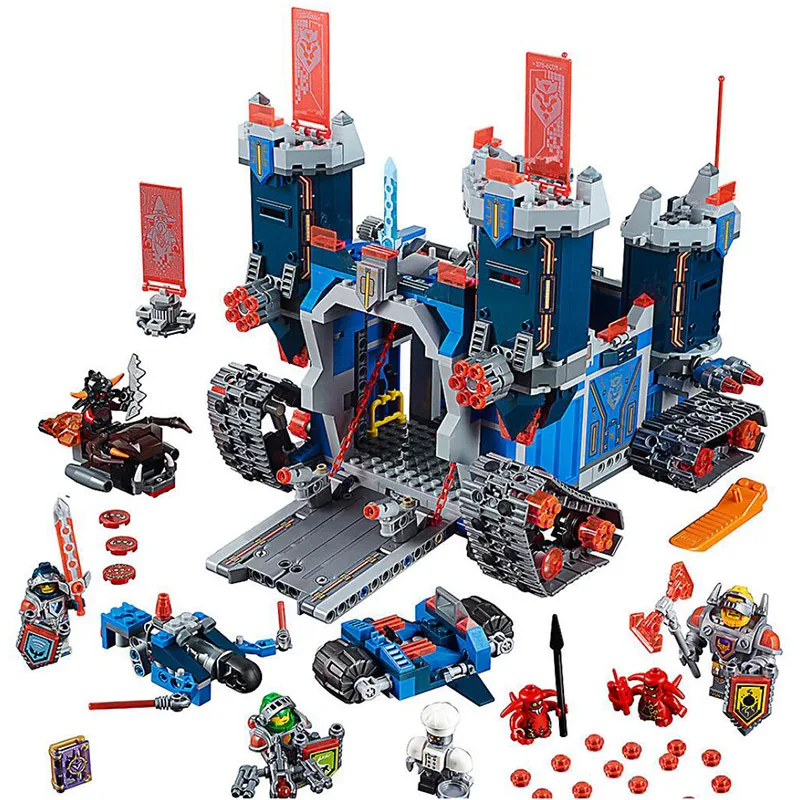 

Bela 10490 Element Knights Series 70317 The Fortrex Castle Fortress Building Blocks 1171pcs Bricks Toys Gift For Children