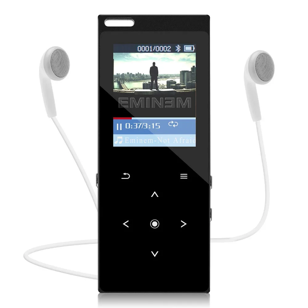 Bluetooth4.2 mp4 Player com Speaker 16GB Metal Corpo de Toque Chave hifi Lossless Leitor de Música com rádio FM