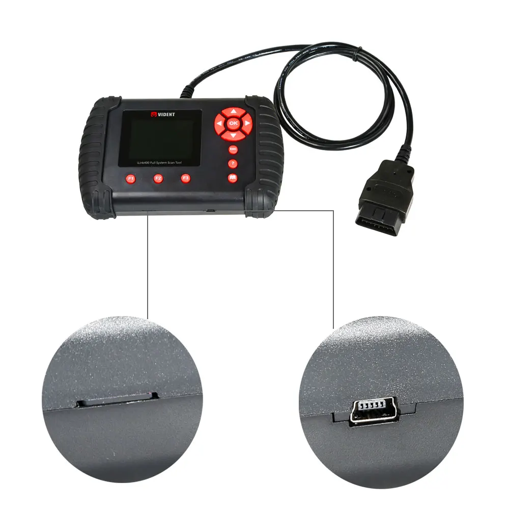 Origional VIDENT iLink400 Full System Single Make Scan tool Support Oil service Light Reset/Throttle Body Alignment UpdateOnline