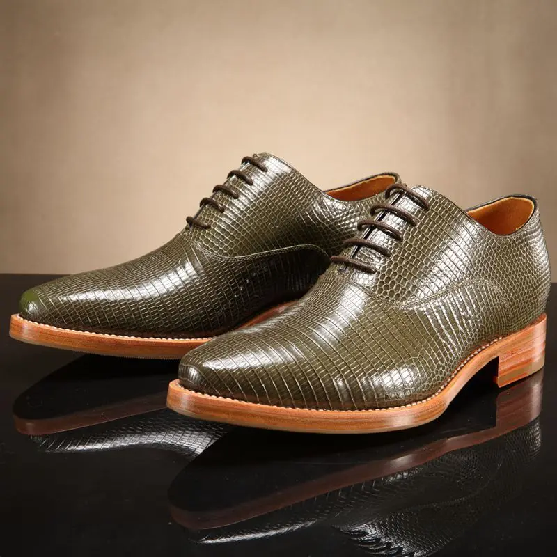 mens lizard skin shoes