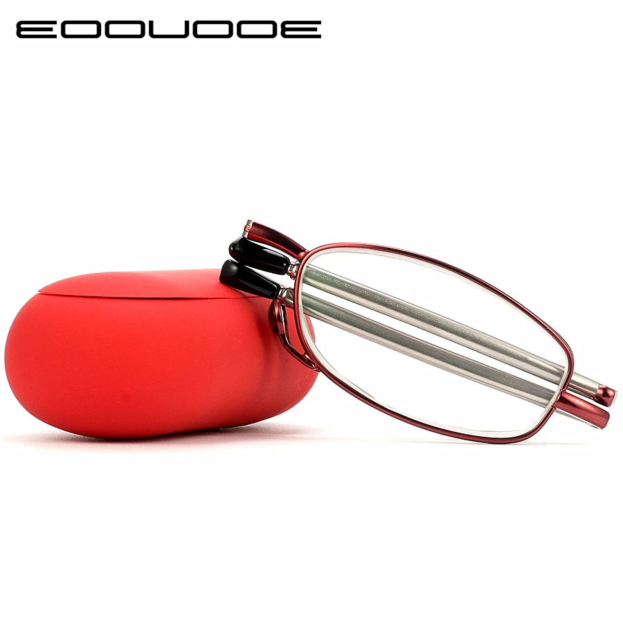 

2019 MINI Folding Reading Glasses Women Hyperopia glasses Degree 1.0 1.5 2.0 2.5 3.0 3.5