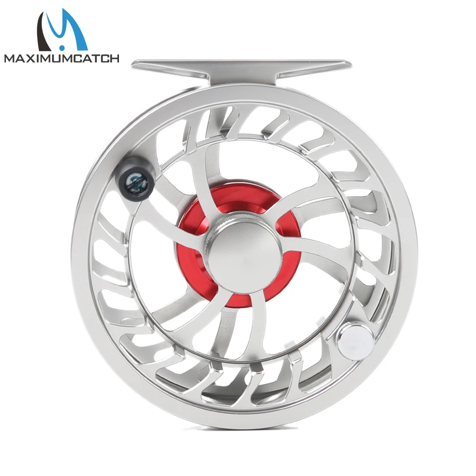 Carretel de Pesca Maximumcatch Semi-impermeável Super Leve Voar Cnc Máquina Corte T6061 Alumínio Carretel 3-12wt 18 Carretilhas de pesca