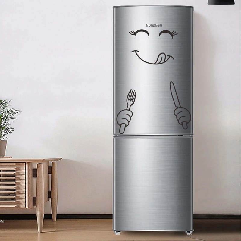 Cute Sticker Fridge Home Decor Sticker Face Kitchen Wall Sticker Art Face Smiley Wall Decal Refrigerator Decal DIY Art Poster