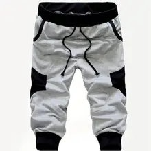 Новые популярные мужские 3/4 повседневные мешковатые шаровары брюки со шнурком модные Drop Размер