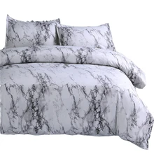 Cheap Marble Stripes Pattern Printed 3D Duvet Cover Set Polyester Sanding Bedlinens Pillowcase Duvet Cover Twin Queen Bedding Sets