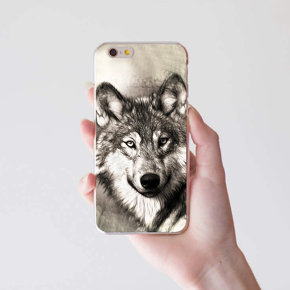 Модные Тигр Волк животные задняя крышка для iPhone 5 6 7|case for iphone|case iphone 5case fashion |
