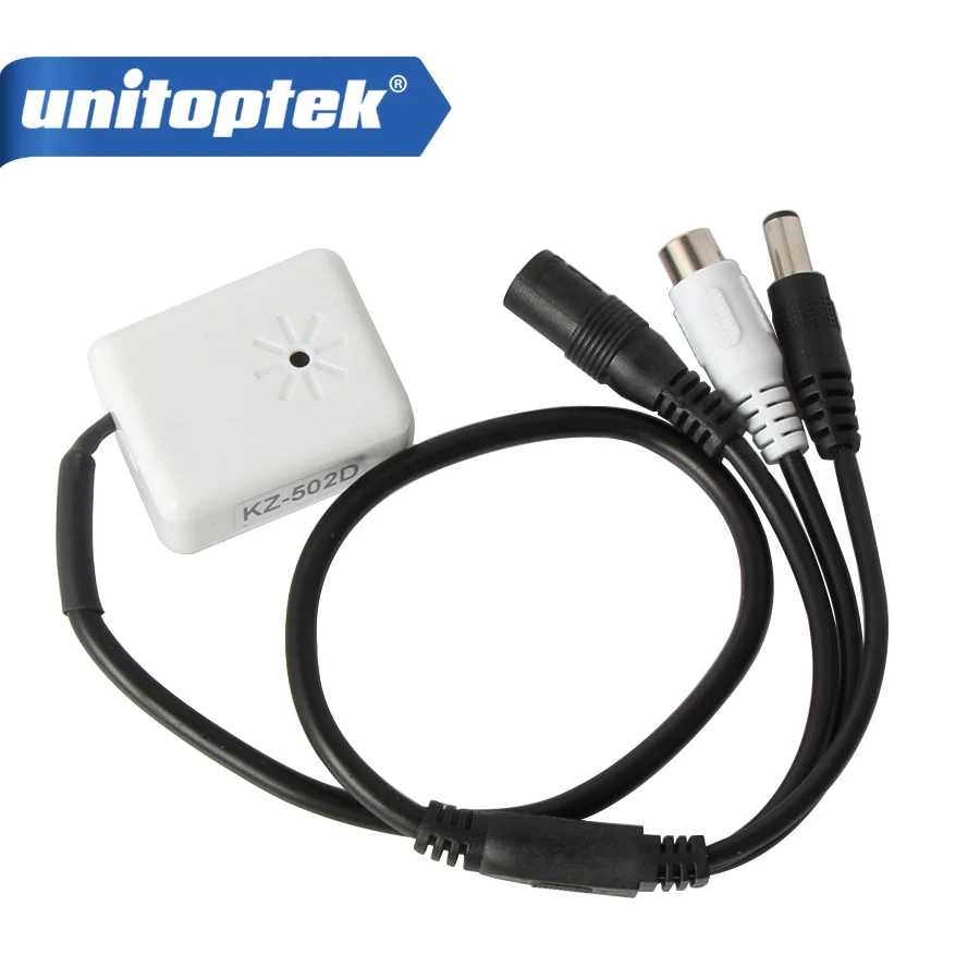 

CCTV Audio Pick Up Mini Audio Box Adjustable Mic Audio Microphone CCTV Cable For DVR Camera