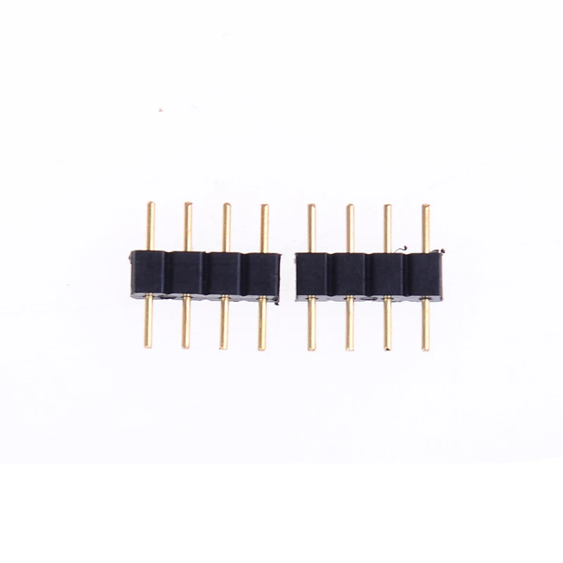 4 Pin 10mm LED Splitter Cable LED Strip Connector for 5050 RGB LED Light Strips Female to Male LED Connectors 10PCS