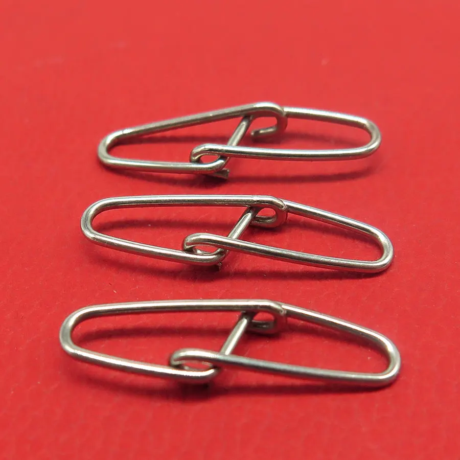 Minfishing 100pcs/lot Fishing snaps Hook Lock Snap Swivel Fishing