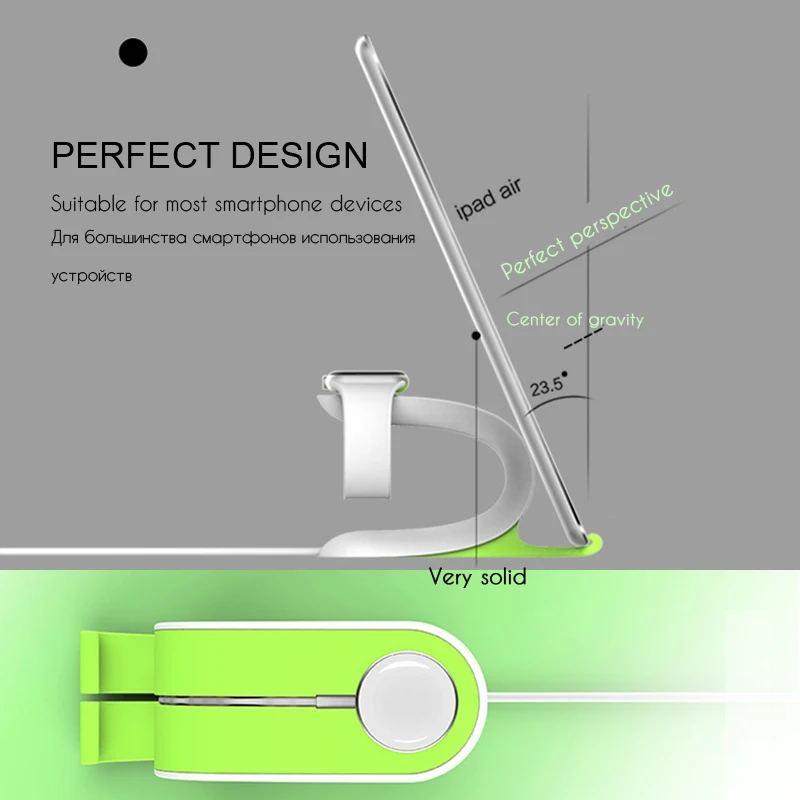 Ionct настольная подставка для мобильного телефона держатель для наручных часов iWatch серии 2/1/3/4 для наручных часов Apple Watch подставка Беспроводной зарядки Поддержка сотовый телефон