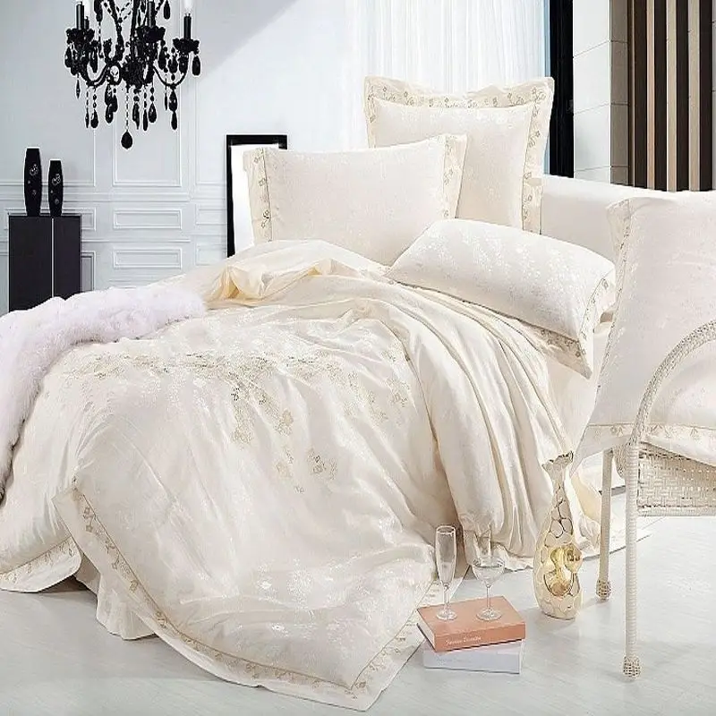 Aliexpress.com : Buy Luxury Jacquard Silk bedding set