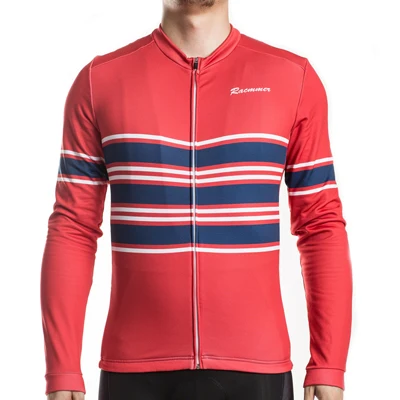 Racmmer Термальность флис Vélo зимняя мужская куртка MTB с длинным рукавом велосипед Костюмы майки Майо Ciclismo - Цвет: Pic Color