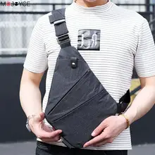 New Arrival Casual Man Sling Canvas Chest Bag Multifunctional Small Male Crossbody Bags Fashion Shoulder Bags