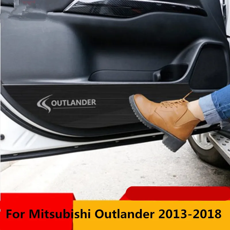 Для MITSUBISHI outlander 2013 2018 нержавеющая сталь 4 шт декоративные двери анти kick панели