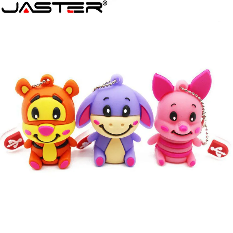 JASTER продвижение мини мультфильм внешний флэш накопитель USB 2 0 4 ГБ 8 16 32 64 поросенок