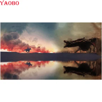 

Large Diy diamond painting Game Of Thrones Canvas Poster TV Square/round diamond embroidery Rhinestone Mosaic diamond mazayka