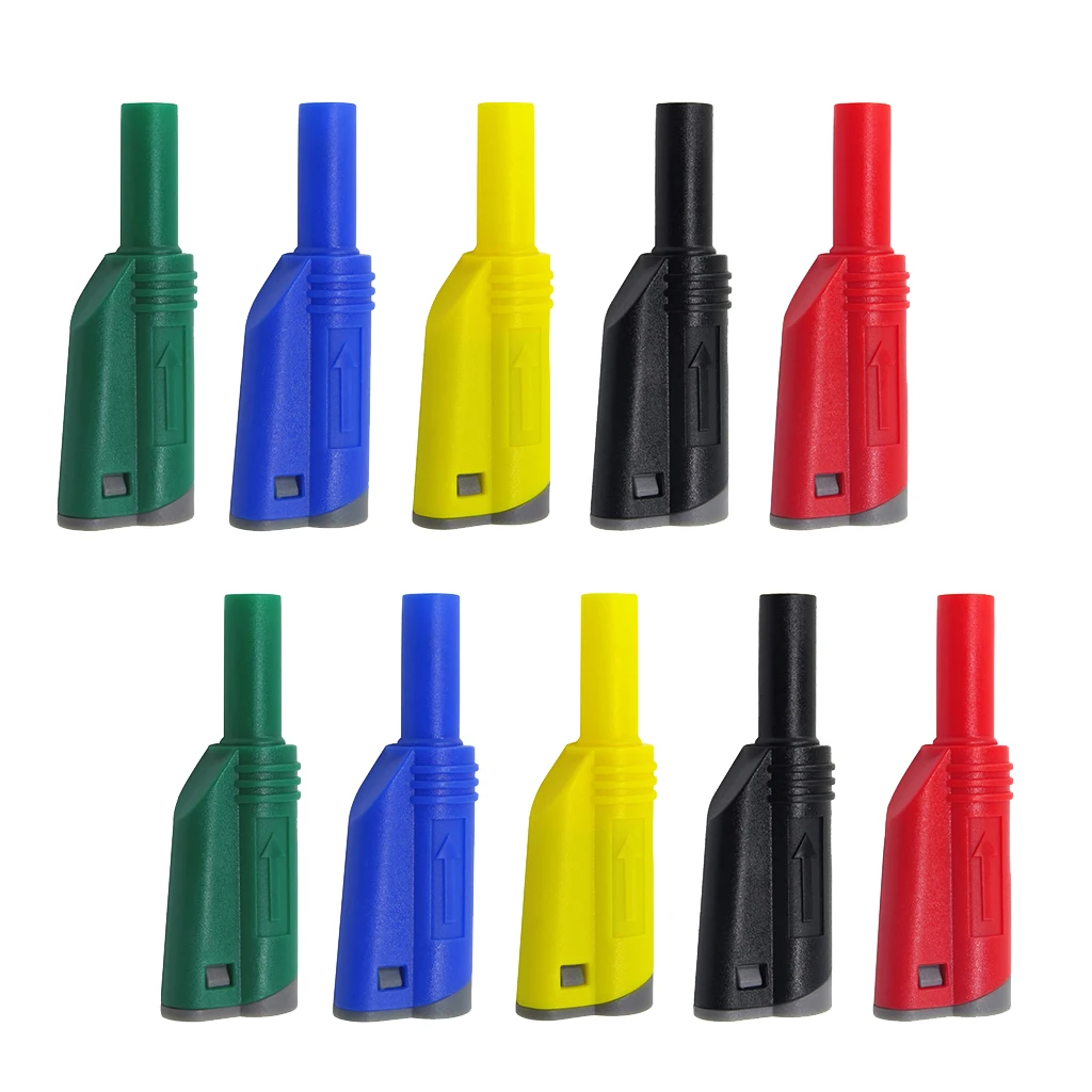 10x P3005 Welding/Assembly 4mm Stack Safety Banana Plugs Multimeter Connectors