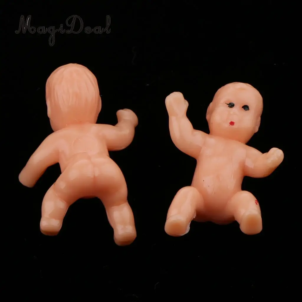 MagiDeal 50pcs Cute Mini Baby Dolls Toy Baby Shower Table Decor 