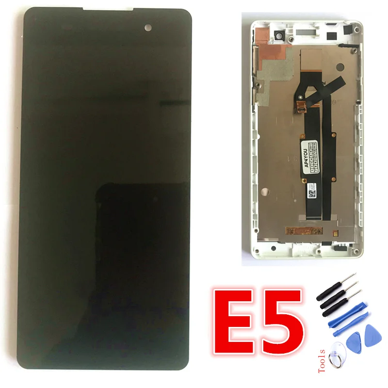

5.0" ORIGINAL Display For SONY Xperia E5 LCD Touch Screen with Frame For SONY Xperia E5 LCD Display F3311 F3313 LCD Replacement