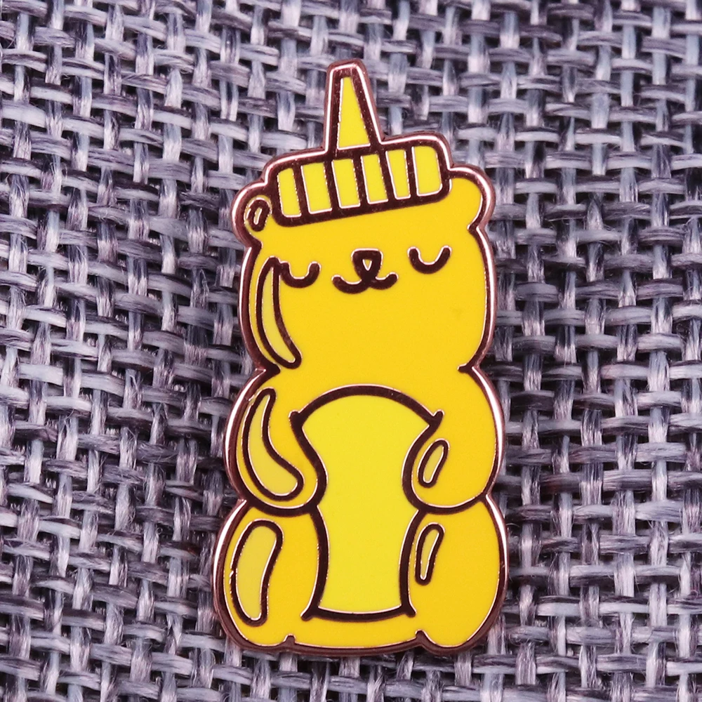 

Honey Bear Enamel Pin Badge Brooch