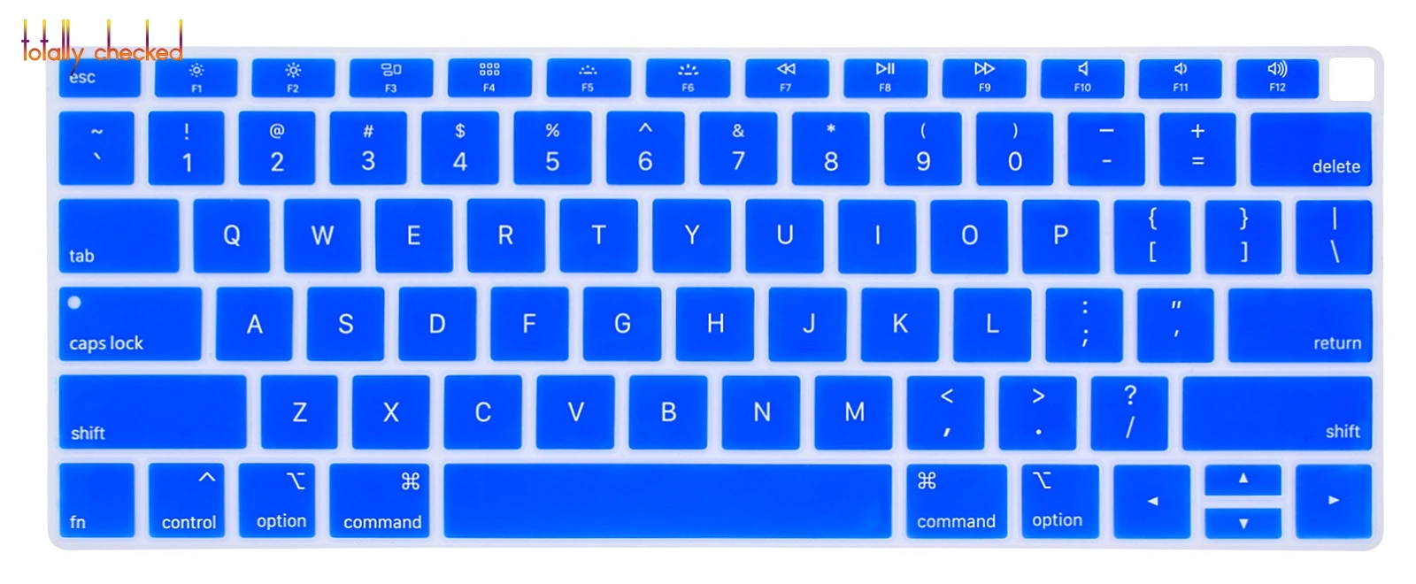 Силиконовый чехол для клавиатуры английский США для Macbook Air 1" 13,3 A1932 с сенсорным Id протектор Macbook Air13 1932 Touchbar - Цвет: darkblue