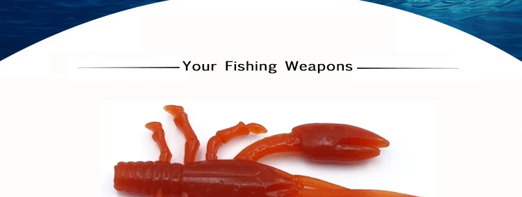 Soft Lures Fishing Lure For Japan Pesca Swimbait Rock Fly Carp Fishing Craw Shrimp Rubber Silicon Bait 4cm 0.75g 15pcs (2)