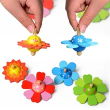 Цветок Спиннер игрушка спиннинг Топ цветы в форме цветка гироскоп ручной Спиннер цветок красочные деревянные расслабленные украшения снять стресс